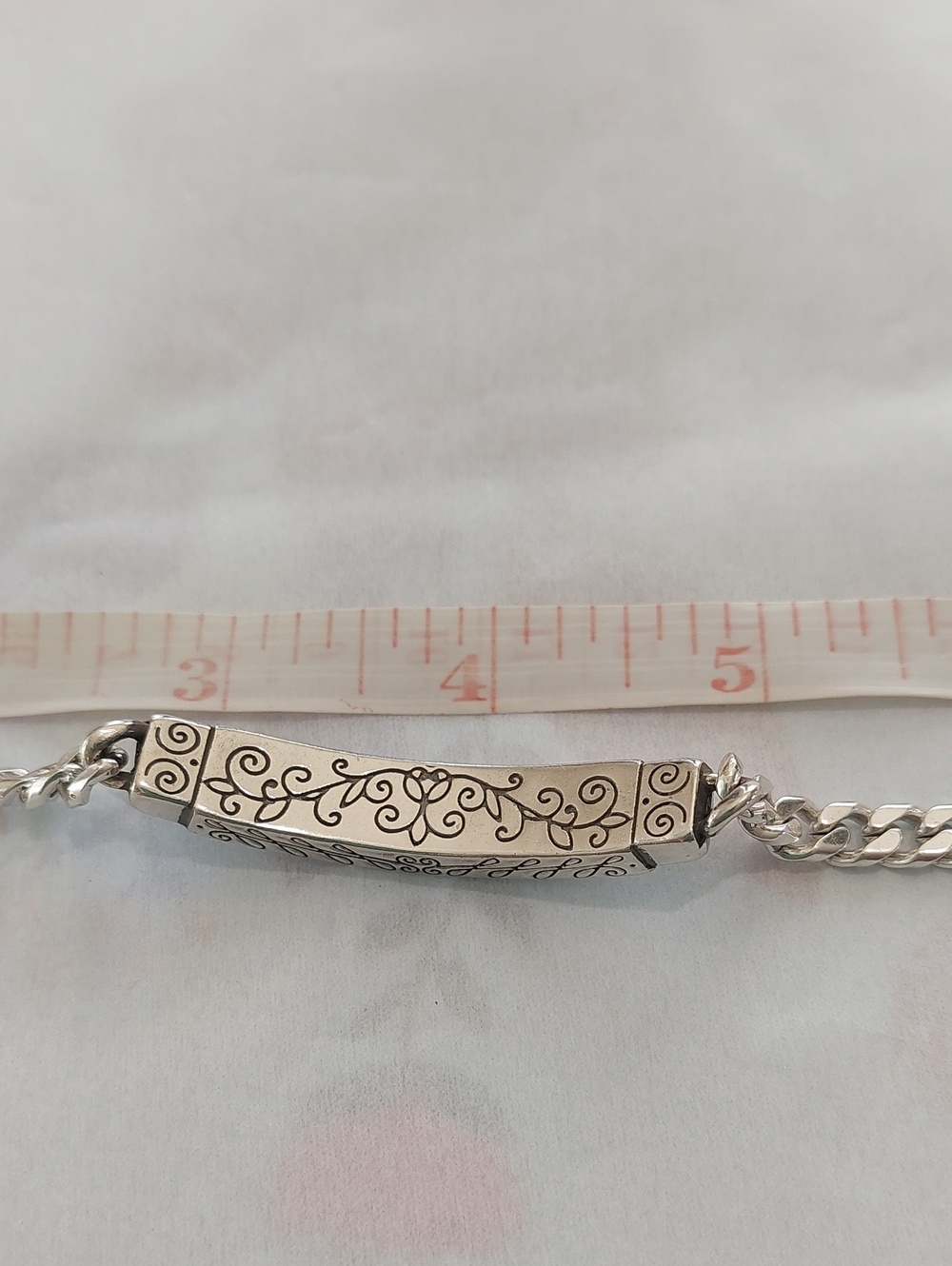 Brighton Silver 'Friends' Engraved ID Bracelet. - Picture 5 of 5